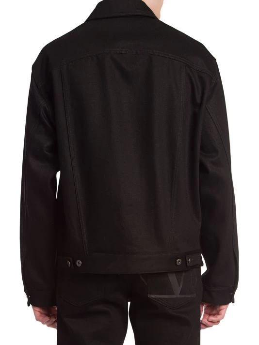 Valentino Logo Jean Jacket For Men 6 Valentino Logo Jean Jacket For Men - Image 5