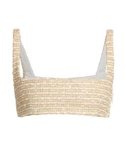 Valentino Tweed Cropped Top