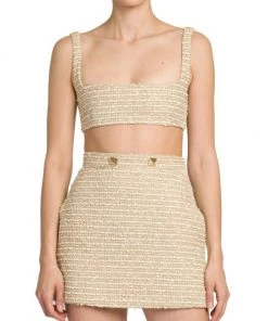 Valentino Tweed Cropped Top -Valentino And AERIN unnamed file 404