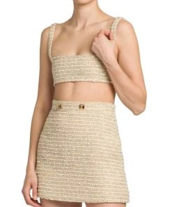Valentino Tweed Cropped Top -Valentino And AERIN unnamed file 405