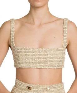 Valentino Tweed Cropped Top -Valentino And AERIN unnamed file 407