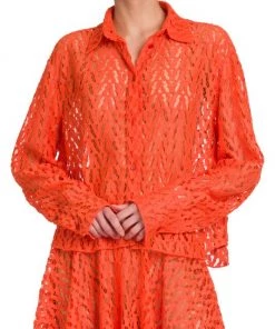 Valentino Openwork Monogram Shirt -Valentino And AERIN unnamed file 423