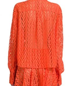 Valentino Openwork Monogram Shirt -Valentino And AERIN unnamed file 424