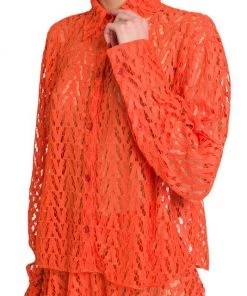 Valentino Openwork Monogram Shirt -Valentino And AERIN unnamed file 426