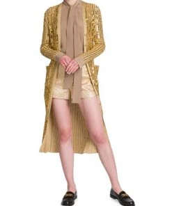 Valentino Long Sequin-Embroidered Cardigan -Valentino And AERIN unnamed file 435