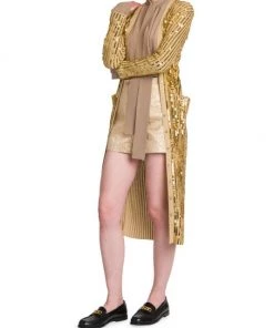 Valentino Long Sequin-Embroidered Cardigan -Valentino And AERIN unnamed file 436