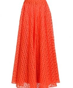 Valentino Openwork Midi-Skirt