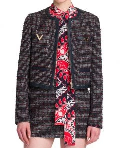 Valentino Cropped Tweed Zip-Up Jacket -Valentino And AERIN unnamed file 44
