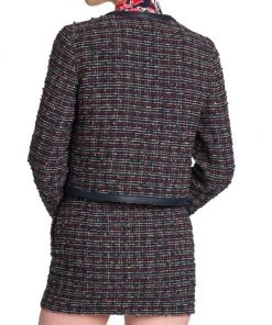 Valentino Cropped Tweed Zip-Up Jacket -Valentino And AERIN unnamed file 46