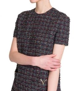 Valentino Logo-Embellished Tweed Minidress 13 Valentino Logo-Embellished Tweed Minidress -Valentino And AERIN unnamed file 462