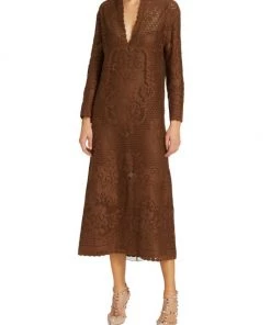 Valentino Floral Stitch Midi-Dress -Valentino And AERIN unnamed file 477