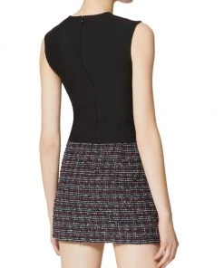 Valentino Sleeveless Mixed-Media Minidress -Valentino And AERIN unnamed file 485