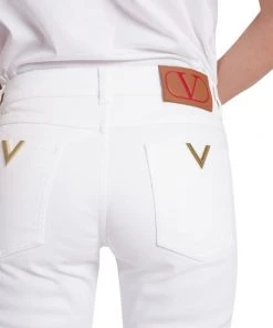 Valentino Embellished Slim-Fit Jeans -Valentino And AERIN unnamed file 496