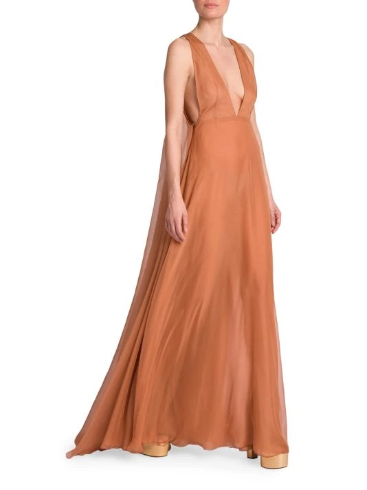 Valentino Sleeveless Cape-Back Gown 4 Valentino Sleeveless Cape-Back Gown - Image 2