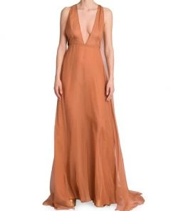 Valentino Sleeveless Cape-Back Gown 10 Valentino Sleeveless Cape-Back Gown -Valentino And AERIN unnamed file 499