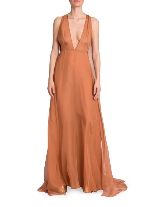Valentino Sleeveless Cape-Back Gown 5 Valentino Sleeveless Cape-Back Gown - Image 3