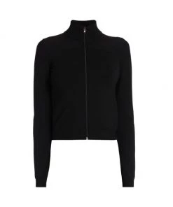 Valentino Wool Zip Front Sweater