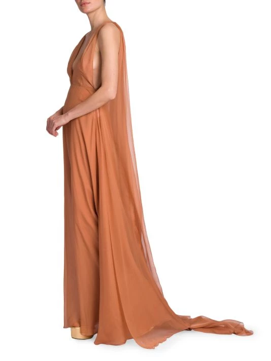 Valentino Sleeveless Cape-Back Gown 6 Valentino Sleeveless Cape-Back Gown - Image 4