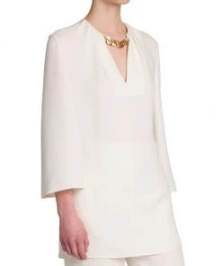 Valentino Cady Couture Chain-Embellished Blouse -Valentino And AERIN unnamed file 506