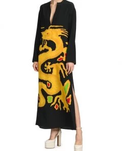 Valentino Dragon Silk Maxi Dress -Valentino And AERIN unnamed file 525