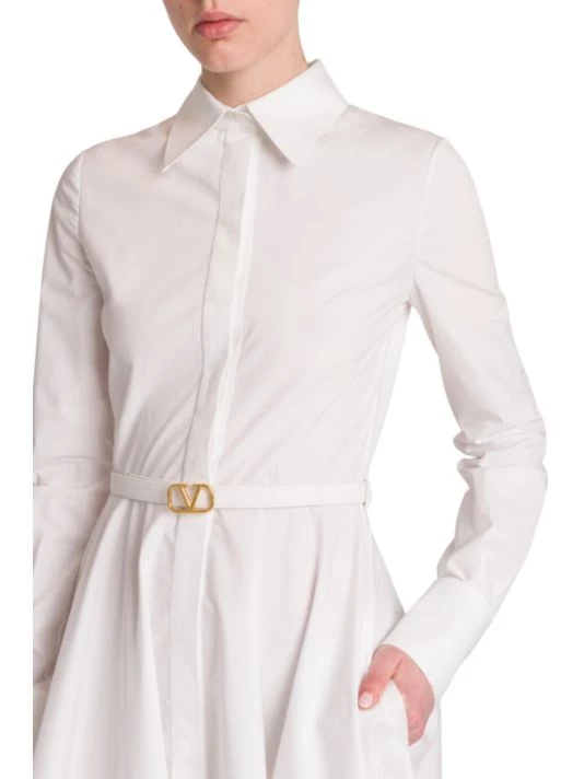 Valentino Belted Logo-Embellished Shirtdress 8 Valentino Belted Logo-Embellished Shirtdress - Image 6