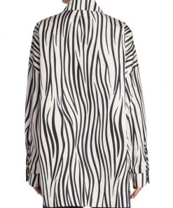 Valentino Zebra-Stripe Oversized Shirt -Valentino And AERIN unnamed file 544