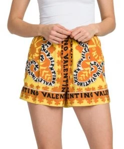 Valentino Logo-Print Silk Shorts 10 Valentino Logo-Print Silk Shorts -Valentino And AERIN unnamed file 563