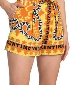 Valentino Logo-Print Silk Shorts 13 Valentino Logo-Print Silk Shorts -Valentino And AERIN unnamed file 566