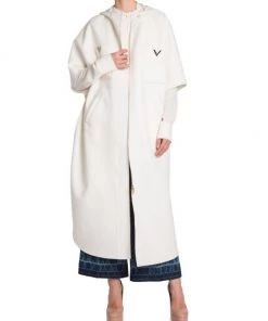 Valentino Logo-Embellished Hooded Zip-Up Cape -Valentino And AERIN unnamed file 569