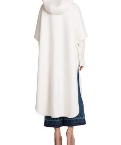 Valentino Logo-Embellished Hooded Zip-Up Cape -Valentino And AERIN unnamed file 571