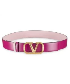 Valentino Reversible VLogo Leather Belt Light Ivory -Valentino And AERIN unnamed file 575