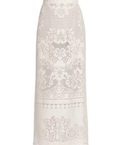 Valentino Openwork Pattern Maxi-Skirt
