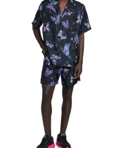 Valentino Short-Sleeve Utopia Butterfly Printed Shirt -Valentino And AERIN unnamed file 583