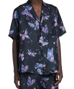 Valentino Short-Sleeve Utopia Butterfly Printed Shirt -Valentino And AERIN unnamed file 585