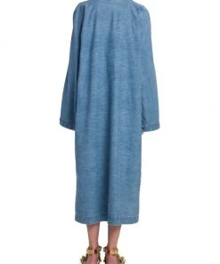 Valentino Oversized Denim Midi-Dress -Valentino And AERIN unnamed file 592