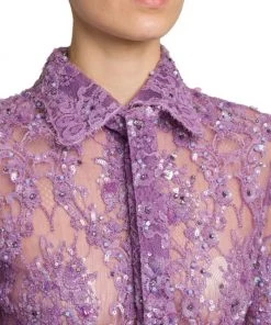 Valentino Embellished Lace Mini Shirtdress 13 Valentino Embellished Lace Mini Shirtdress -Valentino And AERIN unnamed file 600