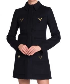 Valentino Logo-Embellished Virgin Wool Coat -Valentino And AERIN unnamed file 603
