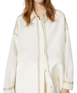 Valentino Oversized Bead-Embroidered Shirt -Valentino And AERIN unnamed file 617