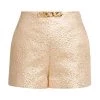 Valentino Logo Chain-Embellished Metallic Shorts 2 Valentino Logo Chain-Embellished Metallic Shorts -Valentino And AERIN unnamed file 618