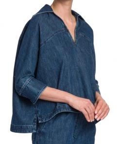 Valentino Camicia Denim Top -Valentino And AERIN unnamed file 62