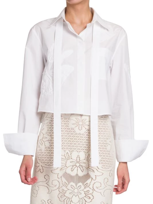 Valentino Embroidered Poplin Butterfly Shirt 5 Valentino Embroidered Poplin Butterfly Shirt - Image 3