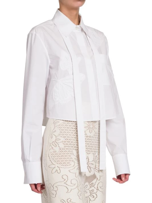 Valentino Embroidered Poplin Butterfly Shirt 6 Valentino Embroidered Poplin Butterfly Shirt - Image 4