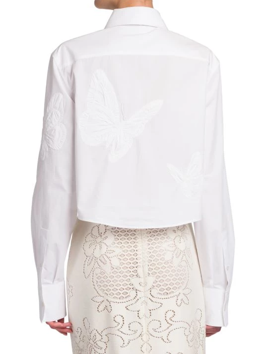 Valentino Embroidered Poplin Butterfly Shirt 7 Valentino Embroidered Poplin Butterfly Shirt - Image 5