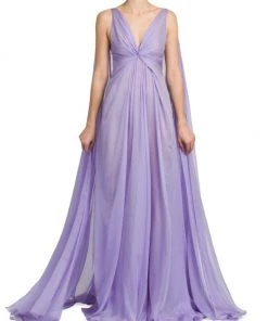 Valentino Chiffon Silk Draped Gown -Valentino And AERIN unnamed file 633