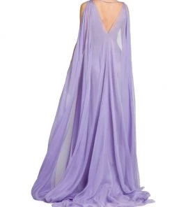 Valentino Chiffon Silk Draped Gown -Valentino And AERIN unnamed file 635