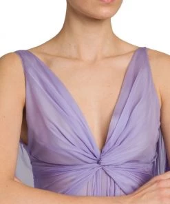 Valentino Chiffon Silk Draped Gown -Valentino And AERIN unnamed file 636
