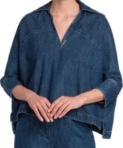 Valentino Camicia Denim Top -Valentino And AERIN unnamed file 64