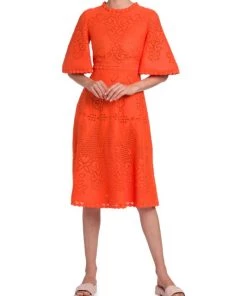 Valentino Openwork Pattern Midi-Dress -Valentino And AERIN unnamed file 68
