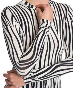 Valentino Long-Sleeve Zebra-Print Top -Valentino And AERIN unnamed file 684