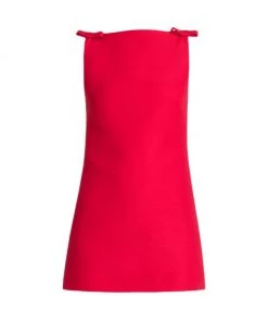 Valentino Bow-Strap & Open-Back Minidress